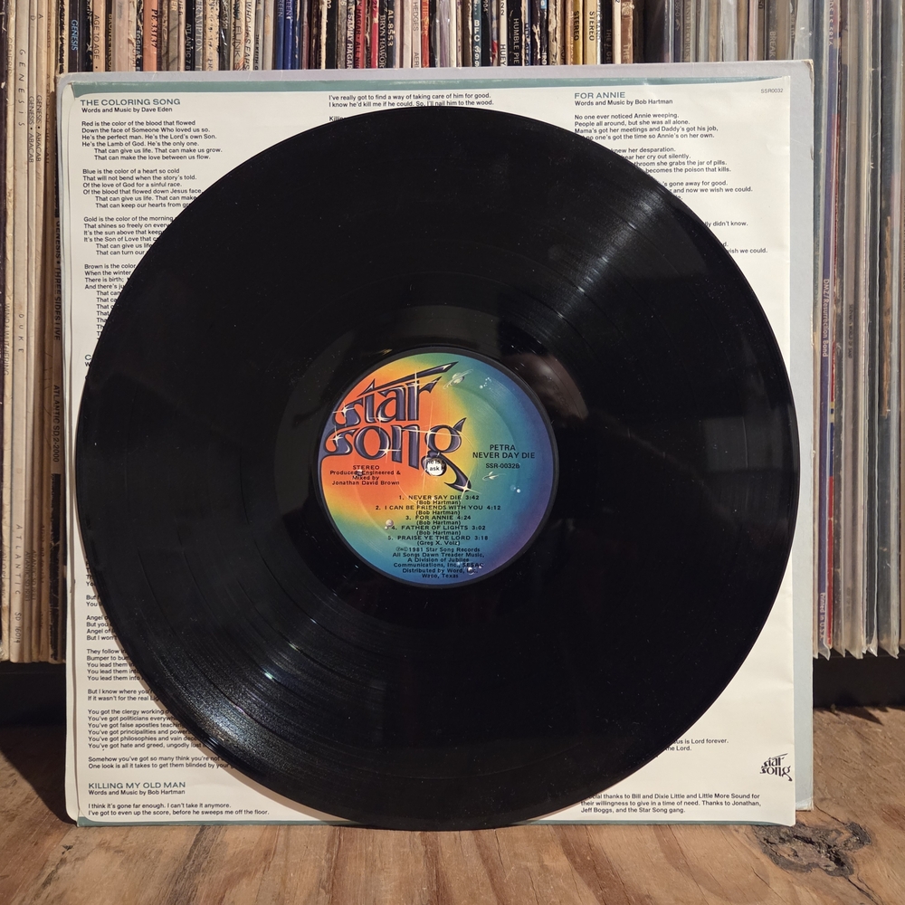Vintage Petra 'Never Say Die' Vinyl Record 1981 - Picture 5 of 5